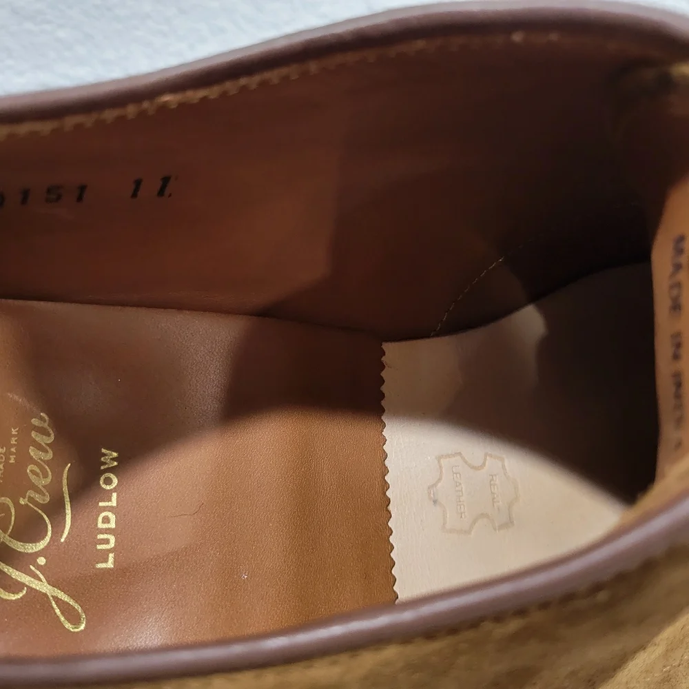 J Crew Ludlow derbys in suede Size 11 Brown Suede BQ151